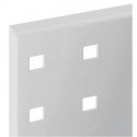 Panneau perforé l.450xL500 mm gris clair RAL 7035 RASTERPLAN