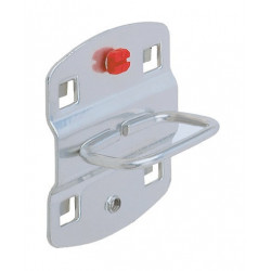 Porte-pinces l.75xP20 mm adapté à panneaux perforés 3 pièces/sachet