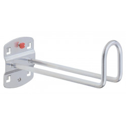 Porte-câbles longueur 150 mm adapté à panneaux perforés 2 pièces/sachet