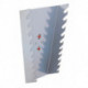 Support de clés polygonales vertical pour 10 clés H. 255 x l. 225/125 x P. 50 mm adapté à panneaux perforés
