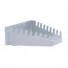 Support de clés H50xl130/60xP150 mm 8 porte-outils horiz. p. panneaux perf. pour panneaux perforés