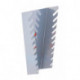 Support de clés H220xl145/75xP50 mm 10 porte-outils vert. p. panneaux perf. pour panneaux perforés