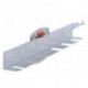 Porte-tournevis l.390xP30 mm adapté à panneaux perforés