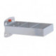 Support combiné L150xl55 mm adapté à panneaux perforés 2 pièces