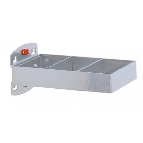 Support combiné L150xl55 mm adapté à panneaux perforés 2 pièces