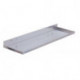 Tablette vide-poches l.350xP125 mm couleur alu adapté à panneau perforée RASTERPLAN