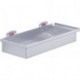 Caisson de rangement H55xl320xP135 mm couleur alu adapté à panneaux perforés