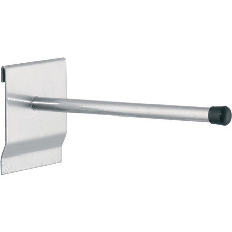 Support universel longueur 300 mm forme carrée D. 14 mm pour panneaux perforés à