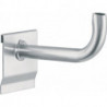 Support tubulaire longueur 160 mm acier galvanisé adapté à panneau perforé à fentes