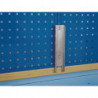 Support d'établi pour longueur du panneau 1500/2000 mm adapté à panneaux perf. à trous/fentes BOTT
