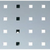 Panneau perforé l.457xL495 mm gris clair, RAL 7035 BOTT