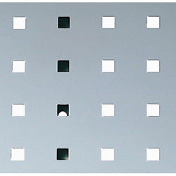 Panneau perforé l.457xL991 mm gris clair RAL 7035 BOTT
