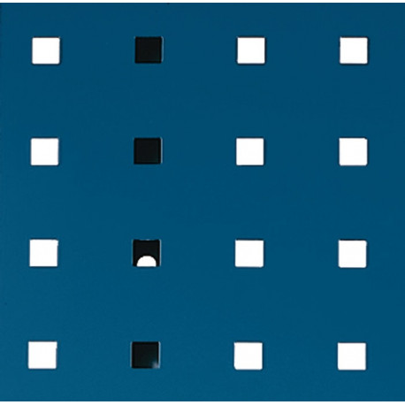 Panneau perforé l.457xL495 mm bleu gentiane RAL 5010 BOTT