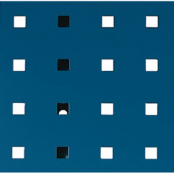 Panneau perforé l.457xL1486 mm bleu gentiane RAL 5010 BOTT