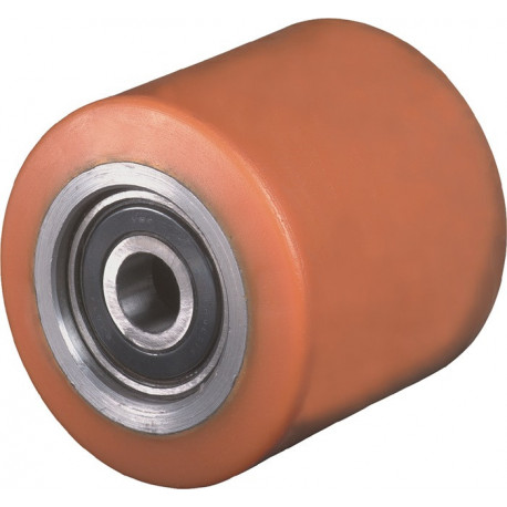 Roulette de fourche PUR L. de moyeu 90 mm l. roue 90 mm D. de la roue 82 mm
