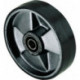 Volant polyuréthane L.moyeu 43 mm l.roue 50 mm D. de la roue 200 mm jante en pla