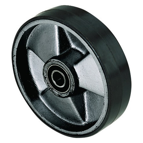 Volant polyuréthane L.moyeu 43 mm l.roue 50 mm D. de la roue 200 mm jante en pla