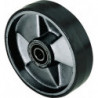 Volant polyuréthane L.moyeu 43 mm l.roue 50 mm D. de la roue 200 mm jante en pla