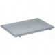Couvercle à charnières polypropylène L300xl200 mm gris pour caisses de transport gerbables LOCKWEILER
