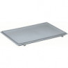 Couvercle à charnières polypropylène L300xl200 mm gris pour caisses de transport gerbables LOCKWEILER