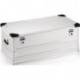Boîte en aluminium L902xl495xH380 mm 140 l avec fermoir à déclic et angles d’emp