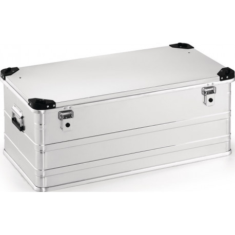 Boîte en aluminium L902xl495xH380 mm 140 l avec fermoir à déclic et angles d’emp