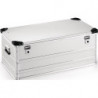 Boîte en aluminium L902xl495xH380 mm 140 l avec fermoir à déclic et angles d’emp