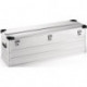 Boîte en aluminium L1182xl385xH410 mm 163 l avec fermoir à déclic et angles d’em