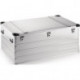 Boîte en aluminium L1192xl790xH515 mm 415 l avec fermoir à déclic et angles d’em