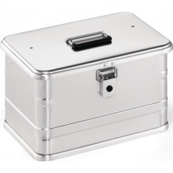 Boîte en aluminium L432xl335xH275 mm 29 l avec fermoir à déclic et perçages