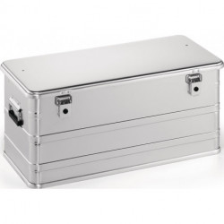 Boîte en aluminium L782xl385xH367 mm 91 l avec fermoir à déclic et perçages
