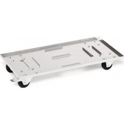 Chariot de transport acier galvanisé pour boîtes en aluminium de 29 l à 91 l capacité de charge totale 50 kg