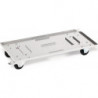 Chariot de transport acier galvanisé pour boîtes en aluminium de 29 l à 91 l capacité de charge totale 50 kg