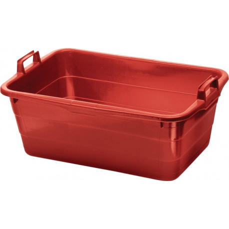 Cuve L620xl425xH250 mm contenu 45 l PE rouge LOCKWEILER