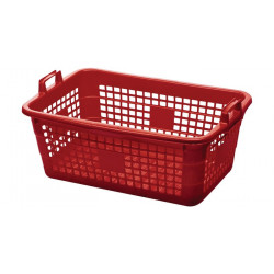 Panier L800xl535xH300 mm 85 l polyéthylène rouge LOCKWEILER