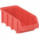 Boîte de rangement à ouverture frontale L216/183xl102xH74 mm PP rouge empilable (Par 18)