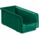 Boîte de rangement à ouverture frontale L350/300xl200xH200 mm PS vert LA-KA-PE (Par 10)