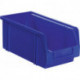 Boîte de rangement à ouverture frontale L350/300xl200xH200 mm PS bleu LA-KA-PE (Par 10)
