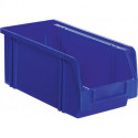 Boîte de rangement à ouverture frontale L350/300xl200xH200 mm PS bleu LA-KA-PE (Par 10)