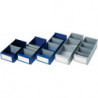 Boîte pour étagère L400xl160xH100/112 mm bleu PS LA-KA-PE (Par 15)