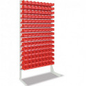 Rayonnage sur pieds un côté H2010xl1010xP400 mm 135 x MK5 rouge gris clair RAL