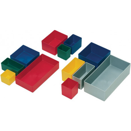 Boîte compartimentable 108 x 54 x 63 mm bleu PS pour tiroirs et mallettes de ran (Par 25)