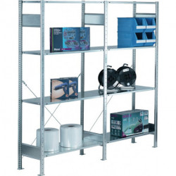 Étagère à emboîter H2000xl1000xP300 mm étagère d’extension galvanisée 1 cadre 4