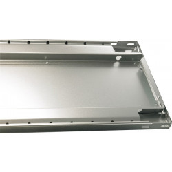 Tablette l.1000xP300 mm capacité de charge 150 kg tôle d’acier argent galvanisé pour étagères à emboîter 2 pièces/emballage libre-service SCHULTE
