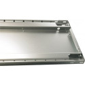Tablette l.1000xP300 mm capacité de charge 150 kg tôle d’acier argent galvanisé pour étagères à emboîter 2 pièces/emballage libre-service SCHULTE