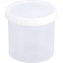 Boîte 500 ml avec bouchon à vis rond naturel H100xD104 mm HÜNERSDORFF