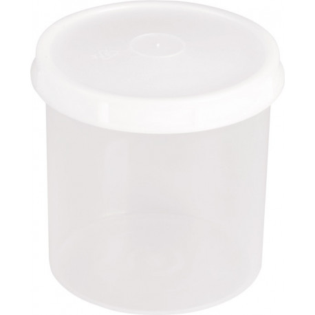 Boîte 1000 ml avec bouchon à vis rond naturel H126xD125 mm HÜNERSDORFF