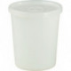 Boîte 250 ml avec couvercle cloche rond naturel H88xD78 mm HÜNERSDORFF
