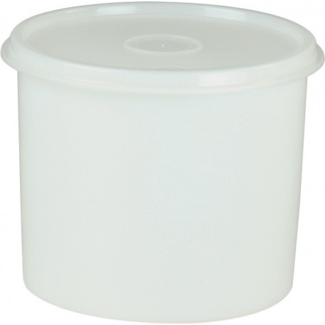 Boîte 1000 ml avec couvercle cloche rond naturel H110xD136 mm HÜNERSDORFF