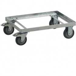 Châssis mobile acier galvanisé rectang. pour bacs de transport 400 l CRAEMER